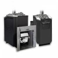 печь для бани газовая ермак уралочка 30 carbon, антрацит, без ггу