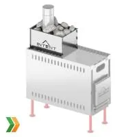 каменка intent универсальная дровяная для мобильной бани морж