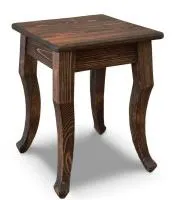 табурет из дерева с гнутыми ножками (массив сосны, старение), палисандр, ирб