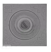 плита чугунная п1-6 "зной" одноконфорочная, 600*600*265 мм, рубцовск