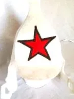 шапка для бани буденовка, белая, жар-банька