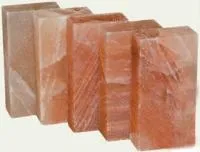 плитка соляная (соль гималайская) 200*100*25 мм, сторона шлифованная с пропилом