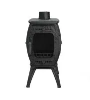 печь-камин отопительно-варочная прометалл бахта ii черный