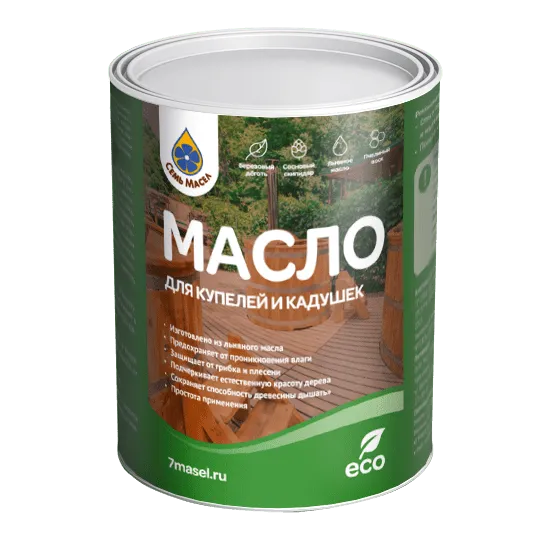 масло для купелей и кадушек семь масел 0,9 л.