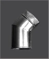 колено феррум угол 135°, нержавеющее, 1,0, d-120