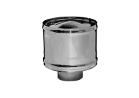 зонт феррум нержавеющий (430/0,5 мм) ф200 с ветрозащитой по воде ral7024 серый