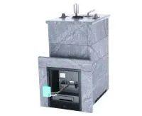 печь для бани изистим геленджик  четыр.кожухе из талькохл. закр.верх сталь 321 футеровка  ггу 60